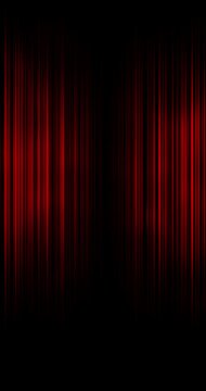 Red bars curtains. 4K Vertical. Loop