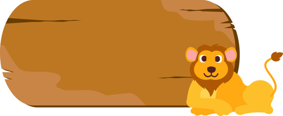 Wooden Board With Animal