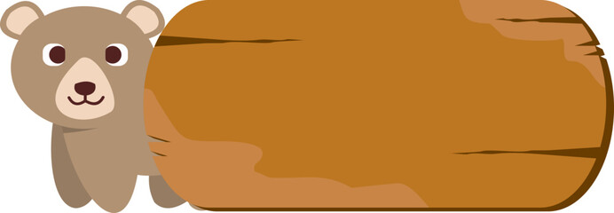 Wooden Board With Animal