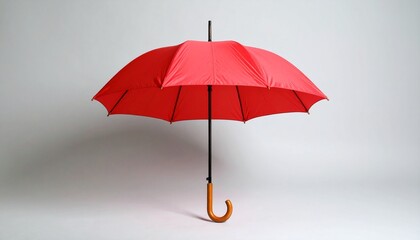 red umbrella isolated on white background