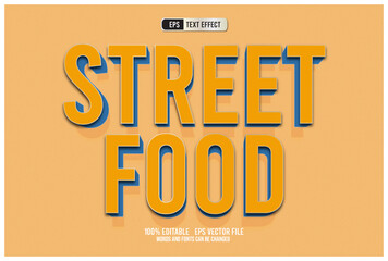 TEXT EFFECT STREET FOOD