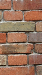 Obraz premium Brick wall background, background for phone