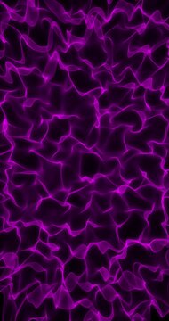 Purple fractal field waving. 4K Vertical