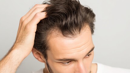 Fototapeta premium Comprehensive guide to hair transplant techniques, benefits, and recovery process explained