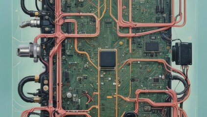 Modern Abstract Art Backdrop