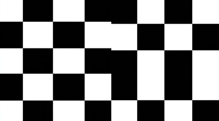 Checkered pattern of black and white squares