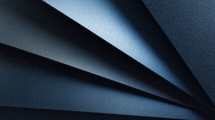 Abstract Dark Blue Glitter Paper Layers Geometric Background