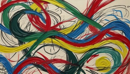 Modern Abstract Art Backdrop