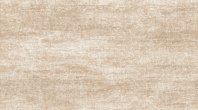 Seamless beige woven textile texture background with soft vintage look.