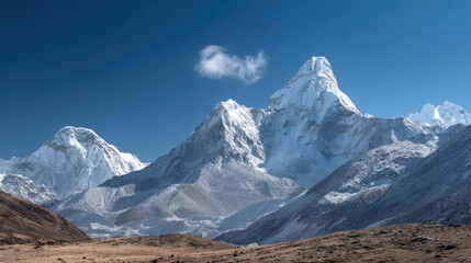 Fototapeta premium explore breathtaking beauty of world top mountains where pristine ecosystems thrive