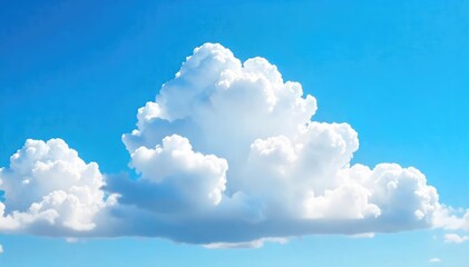 Stunning azure sky, fluffy white cloudscape, idyllic natural beauty Perfect for travel, nature, serenity, and weather-related projects , peaceful, light