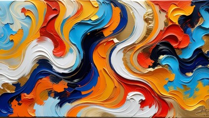 Modern Abstract Art Backdrop
