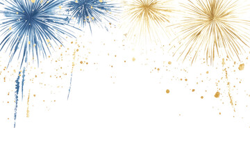 PNG Fireworks illustration background blue.