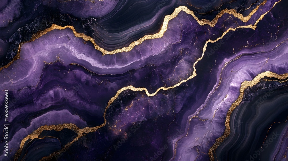 Poster captivating abstract background featuring a mesmerizing amethyst geode texture with dramatic swirls 