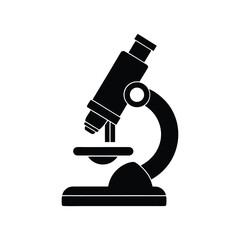 microscope on white background
