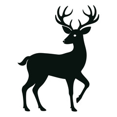 Obraz premium deer silhouette vector