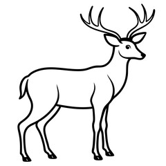 deer silhouette vector