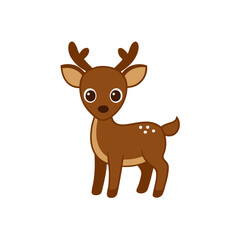 reindeer with christmas tree