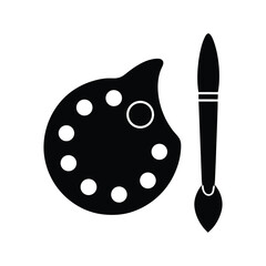 paint brush and palette