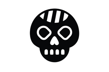 candy skull vector icon