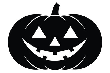 carved pumpkin face vector icon