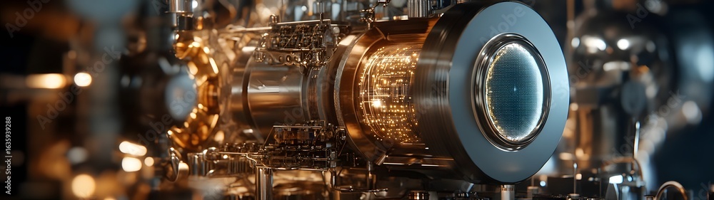 Aufkleber captivating close up view of an intricate and mesmerizing industrial engineering masterpiece showcas