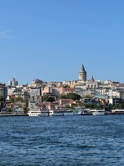 Beautiful View of Istanbul with Galata Tower. Turkey. 19 July 2025. Summer. 
