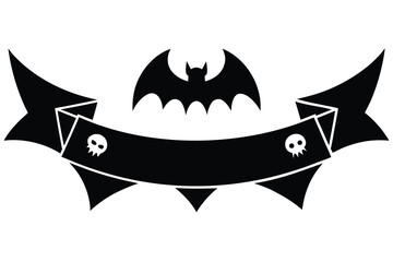 halloween banner vector icon