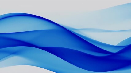 Abstract flowing blue waves
