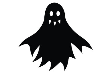 scary ghost vector icon