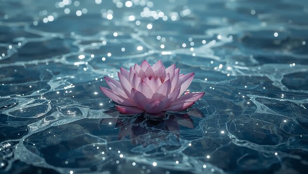 pink flower with water drops