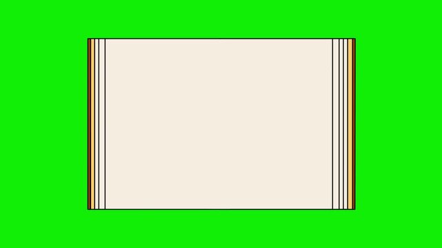 Animated Book Opening and closing chroma key Video | Book Animation Green screen Background