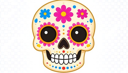 Cute sugar skull design