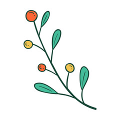 Christmas Leaves Free Icon