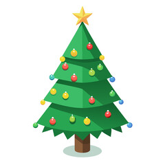 Obraz premium christmas tree vector