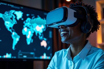 Analyzing International Market Performance Metrics in Africa with Virtual Reality Headset: A Financial Data Analyst's Perspective.