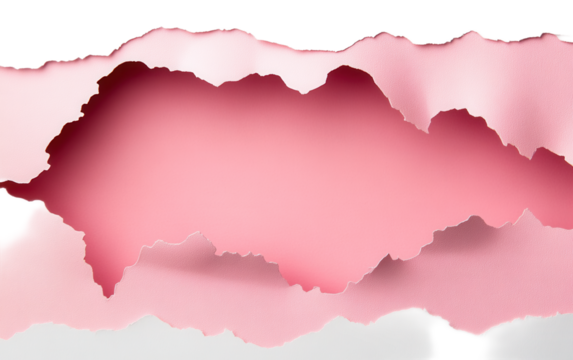 Pink blank cut out paper cardboar on transparent background, png - Powered by Adobe