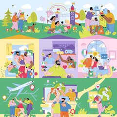 Interactive Community Activities and Digital Engagement