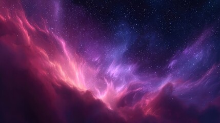 Fototapeta premium Majestic cosmic clouds of vibrant hues in the vast expanse of space.