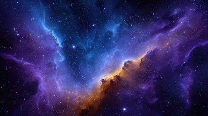 Fototapeta premium Colorful nebulae in the vast expanse of space.