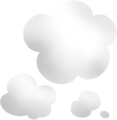 추운 겨울 날 입김, 수증기 일러스트 요소