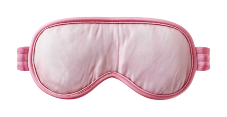 Relaxation techniques for better sleep pink sleep mask bedroom lifestyle comfort isolated on transparent background, png