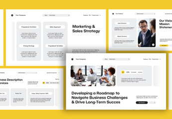 White Modern Pitch Deck Presentation