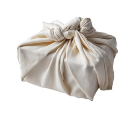 Creative fabric wrapping technique home visual content minimalist environment view isolated on transparent background, png