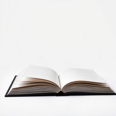 Obraz premium Blank cover of closed book on white background book mockup blank template professional presentation blank empty creative composition versatile use professional lighting ex