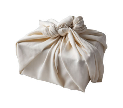 Creative fabric wrapping technique home visual content minimalist environment view isolated on transparent background, png