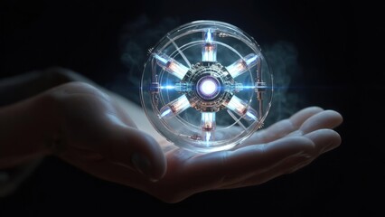 Sphere device in hand