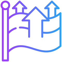 National output icon for economy macro, business, website, application, printing, document, poster design, etc