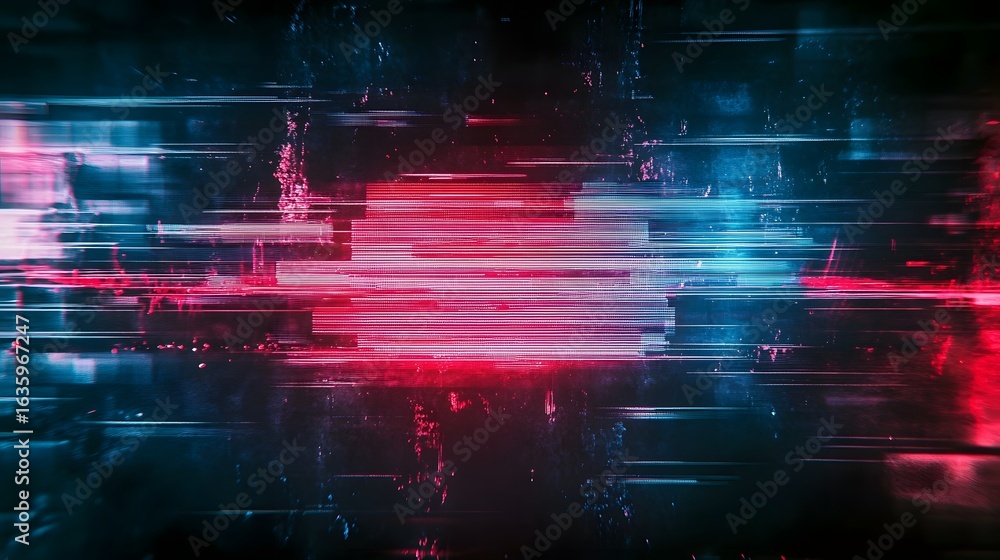 Poster a mesmerizing and captivating abstract composition featuring a dynamic blend of vibrant shimmering c
