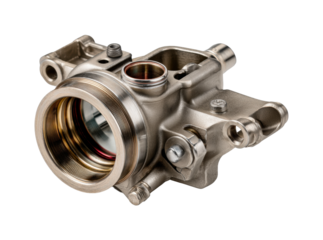 Engine component inspection automotive workshop high-resolution technical environment view isolated on transparent background, png